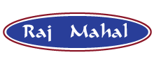 logo the raj mahal restaurant and takeaway CB9
