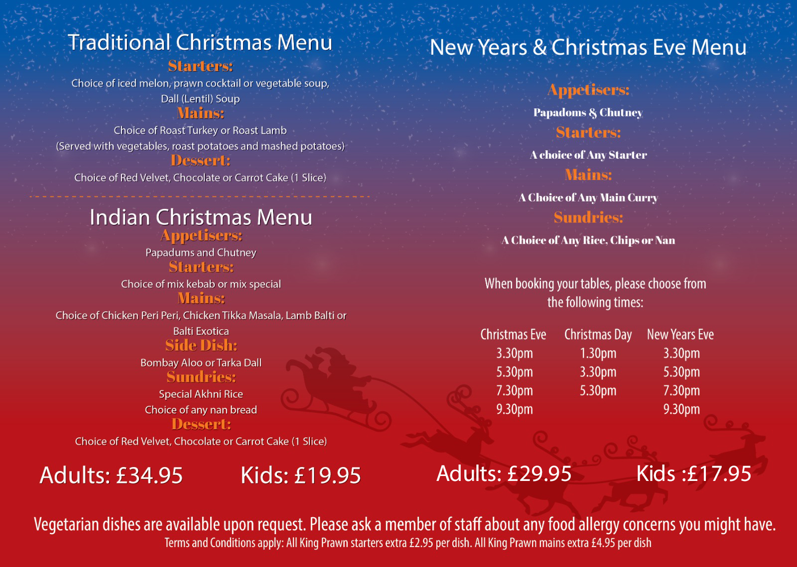 Christmas Menu