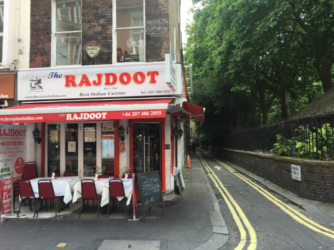 36. Restaurant and Takeaway The Rajdoot W1U
