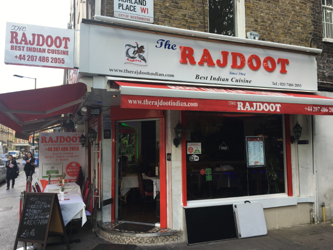 35. Restaurant and Takeaway The Rajdoot W1U